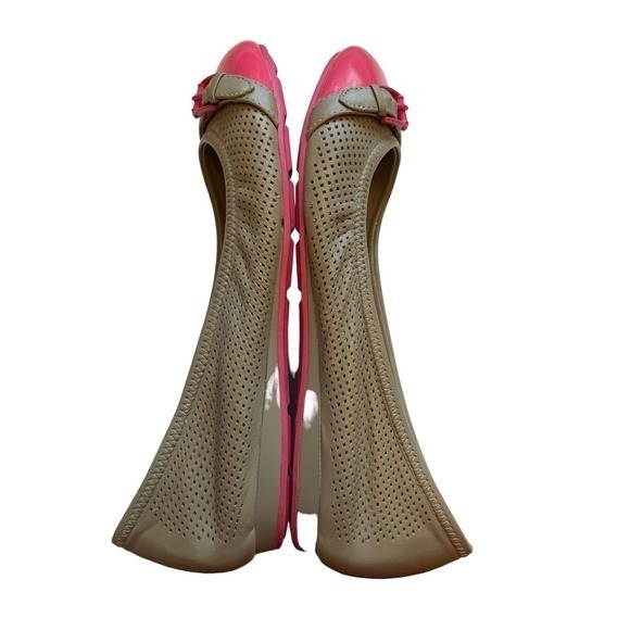 Cole Haan Air Reese Nike‎ Air Ballet Flat in Nude & Hot Pink Women's Size 6.5 - Picture 7 of 8